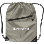 Drawstring Backpack W/ Zipper